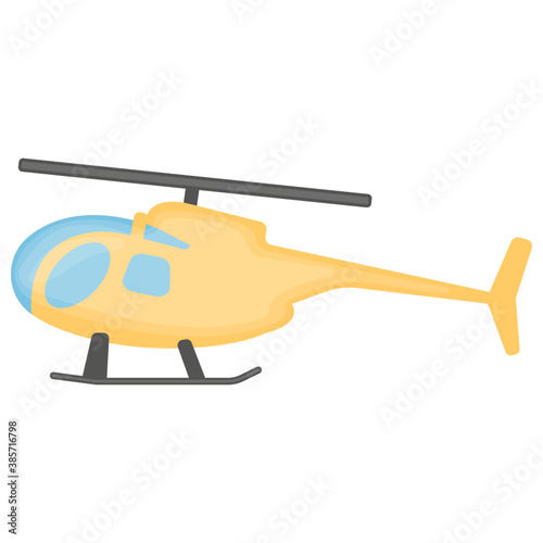 
Icon of a playing equipment depicting toy helicopter
