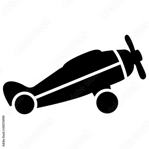 
Icon of a playing equipment depicting toy helicopter
