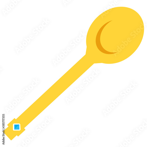 
A gold spoon used as a royal cutlery
