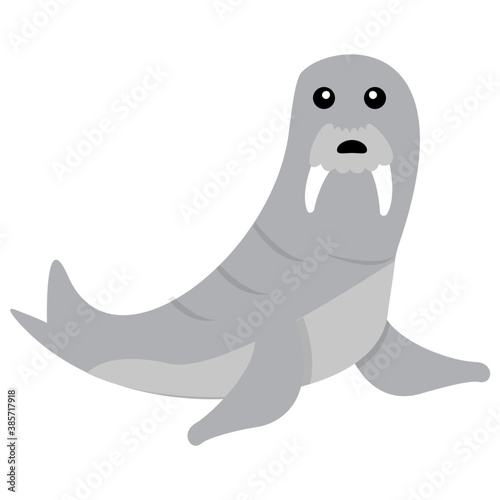 
Sea animal commonly known as odobenidae
