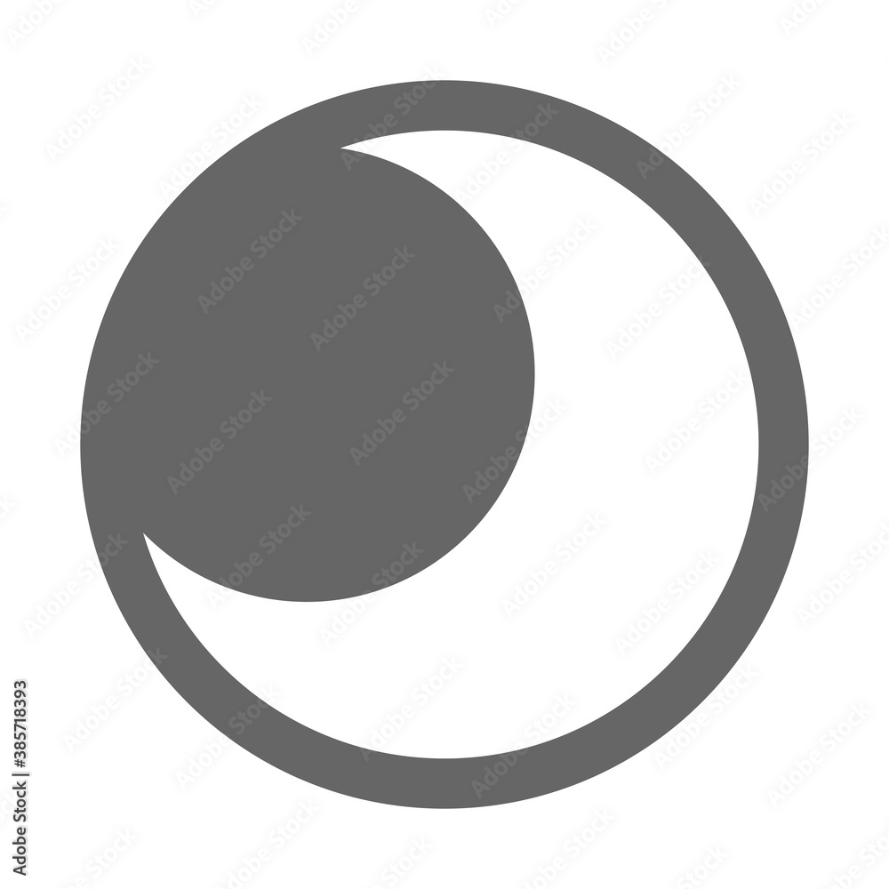 Simple illustration of moon icon Concept of Halloween day Simple illustration of moon icon Concept of Halloween day