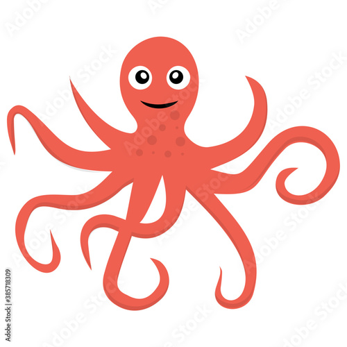 
Octopus, a cephalopod mollusc with eight sucker-bearing arms, a soft sack-like body 
