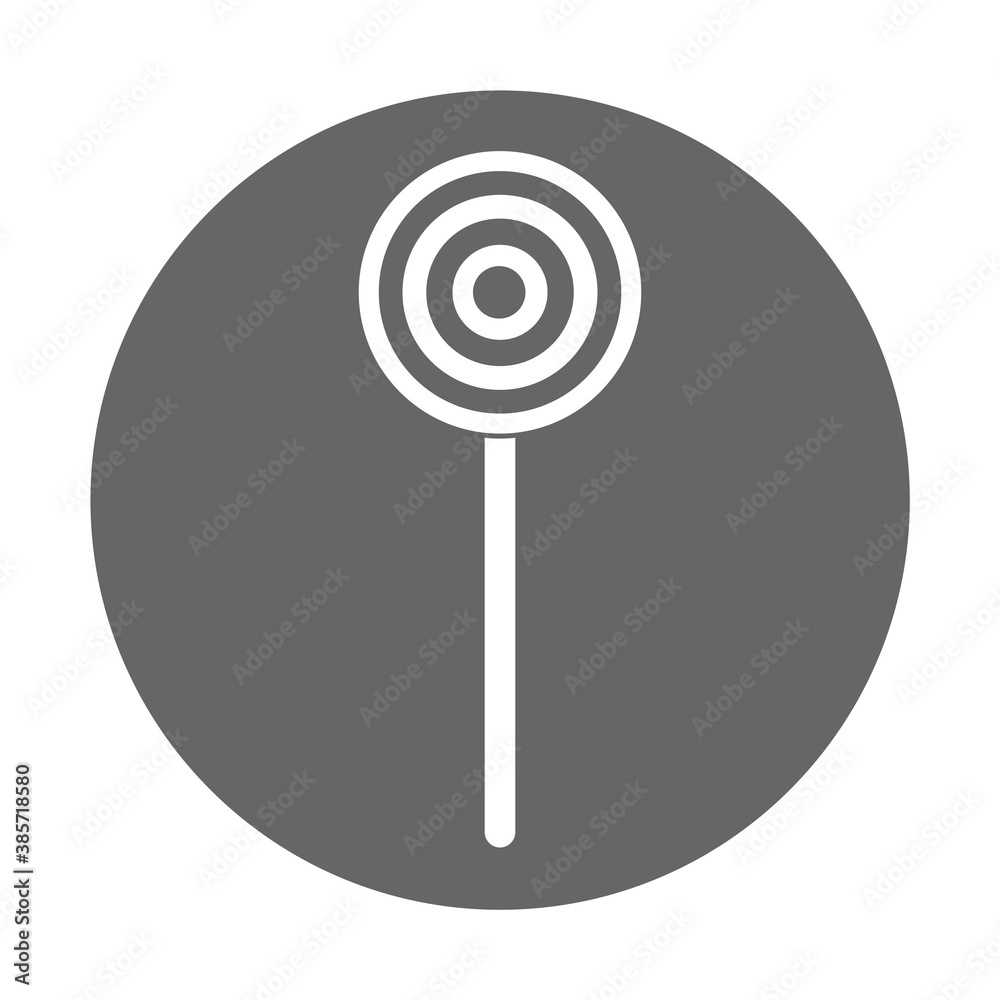 Simple illustration of sweet candy on a stick for halloween day Simple illustration of sweet candy on a stick for halloween day