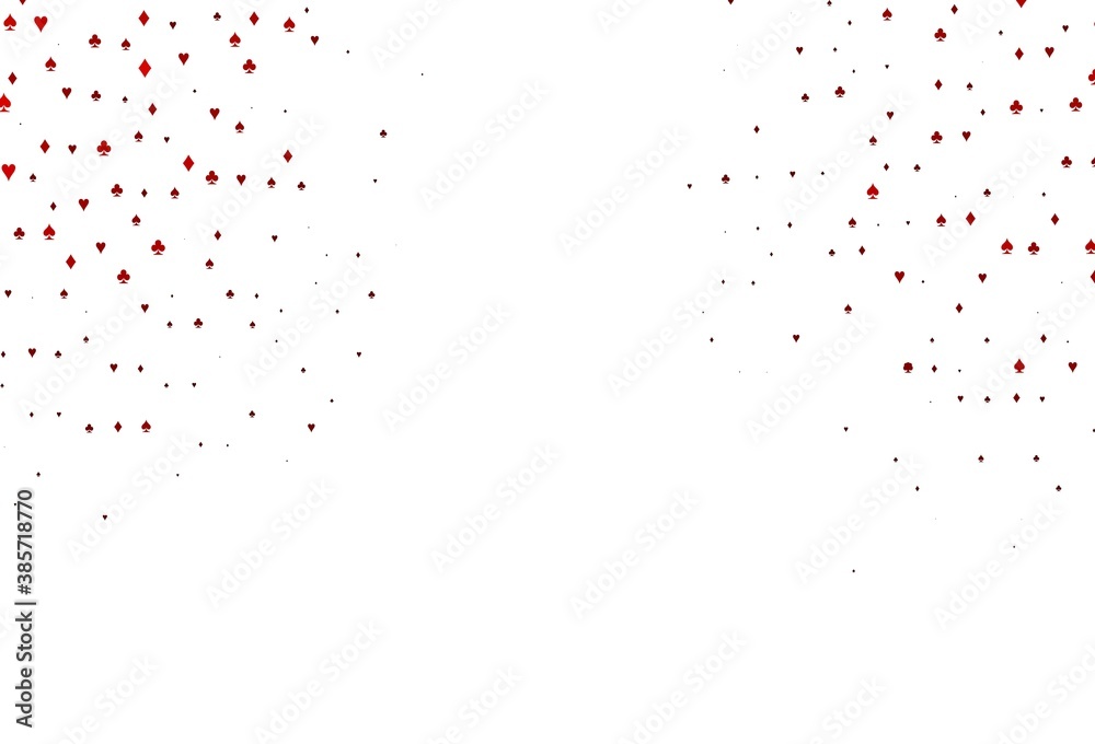 Light Red vector layout with elements of cards. Light Red vector layout with elements of cards.