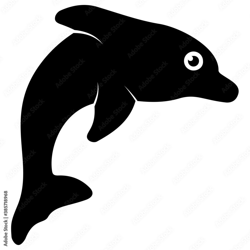 
A cute aquatic cartoon fish vector icon
