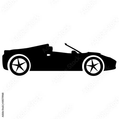 
Luxury sedan having four wheels, a family car  
