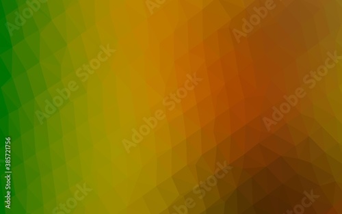 Light Green, Red vector low poly cover. © Dmitry