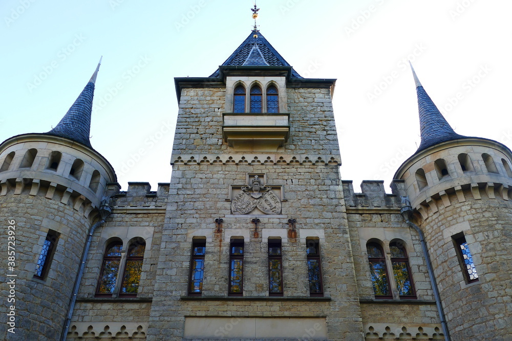 Entrance Portal of the old Marienburg Castle, district of Hanover, Lower Saxony, Germany Entrance Portal of the old Marienburg Castle, district of Hanover, Lower Saxony, Germany