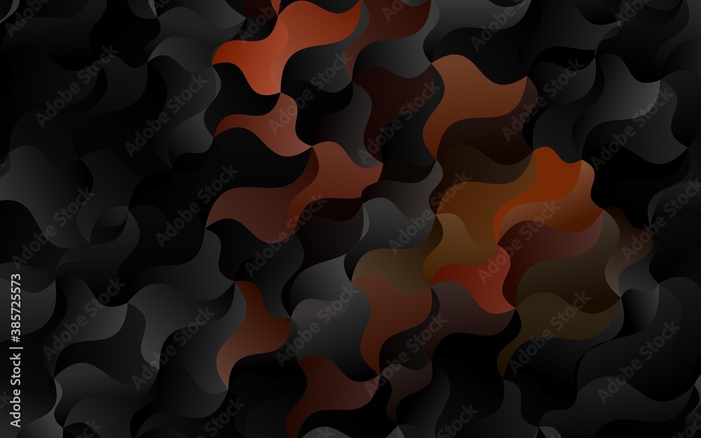 Dark Orange vector pattern with lines, ovals. Dark Orange vector pattern with lines, ovals.