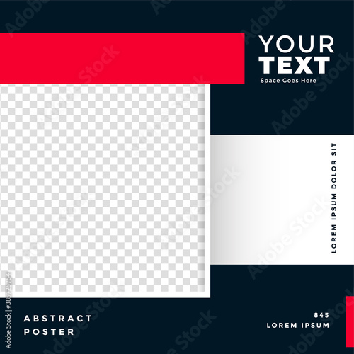 social media promotional banner with image space