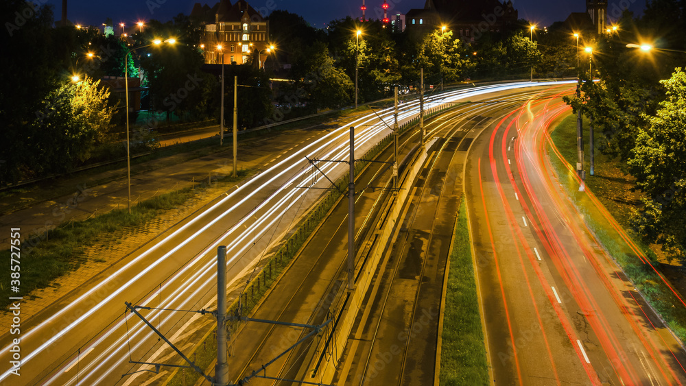 CITY ROAD - Infrastructure in the night landscape