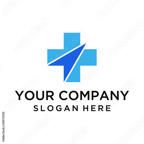 Medical cross and arrow logo Free Download Medical cross and arrow logo - GFXLoad