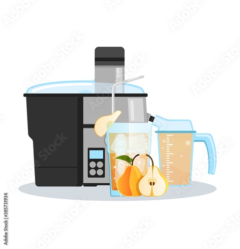 Juicer or blender for making juices and fruit cocktails