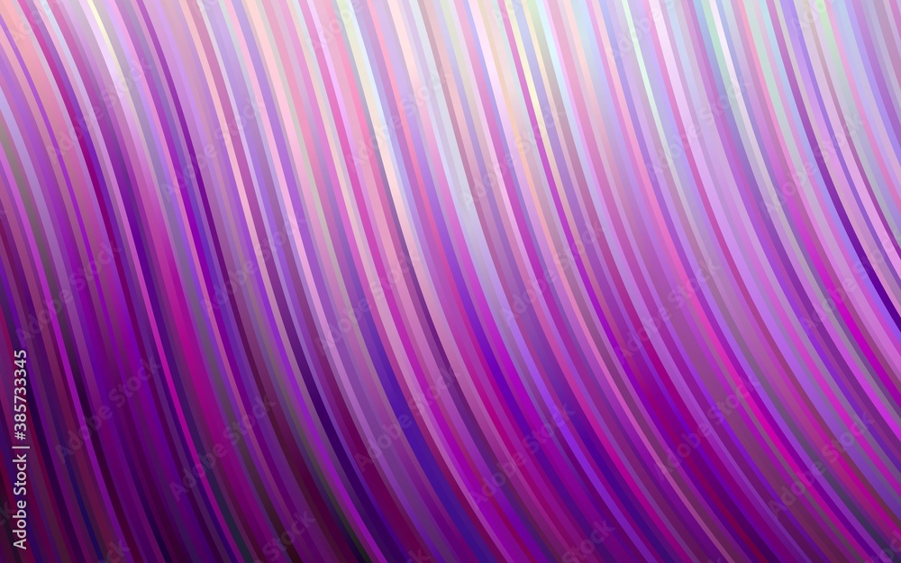 Fototapeta premium Dark Purple vector pattern with bubble shapes.