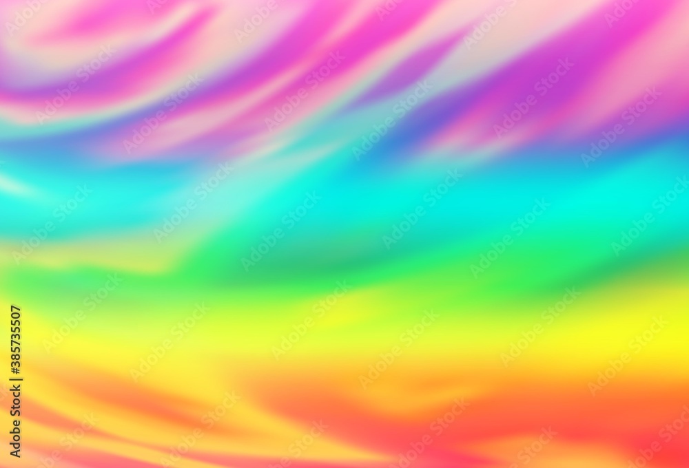 Obraz premium Light Multicolor, Rainbow vector blurred and colored pattern.