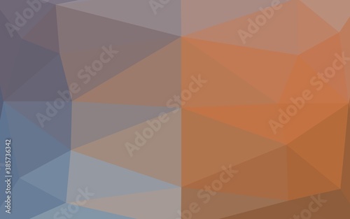 Light Blue, Yellow vector abstract polygonal texture.