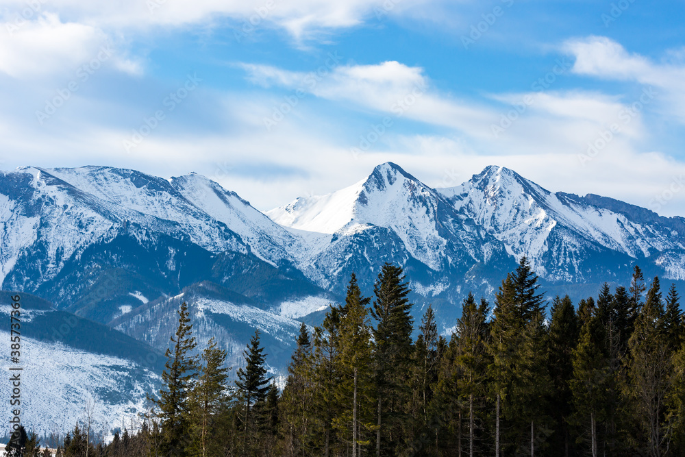 Mountain landscape in winter Slovakia Mountain landscape in winter Slovakia