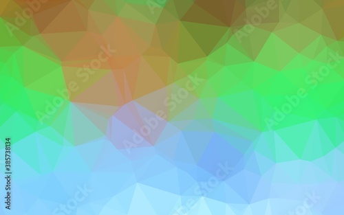 Light Multicolor  Rainbow vector polygonal background.