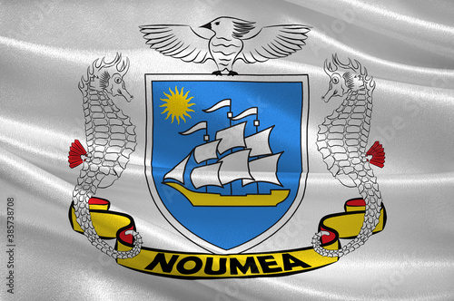 Flag of Noumea in New Caledonia photo