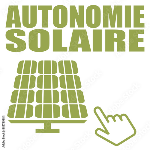 Logo autonomie solaire.