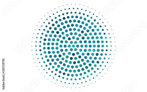 Light BLUE vector pattern with colorful hexagons.