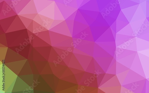 Light Pink  Green vector polygonal background.