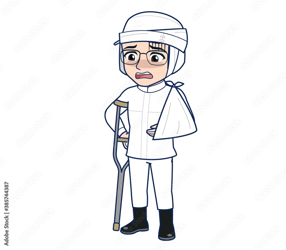 young man in white hygienic clothes young man in white hygienic clothes