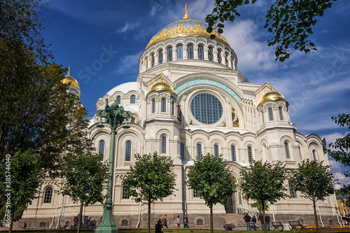 Naval Cathedral in Kronstadt. UNESCO World Heritage Site