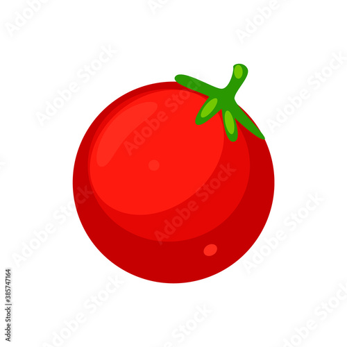 Cool illustration of delicious ripe fresh tomato vector