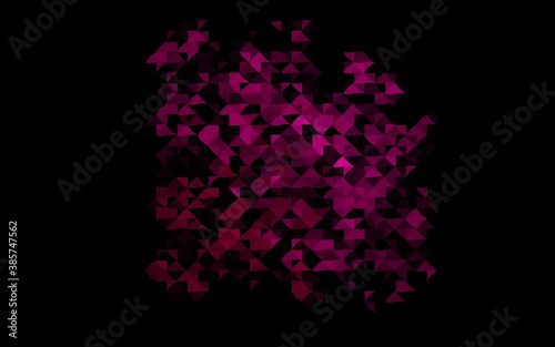 Dark Purple vector template with crystals, triangles.