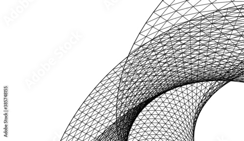 abstract 3d mesh wire background