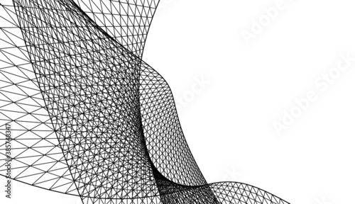 abstract 3d mesh wire background