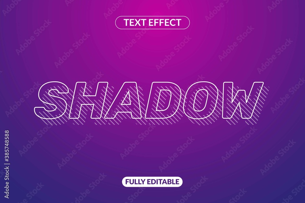 Text Effect Shadow stripe