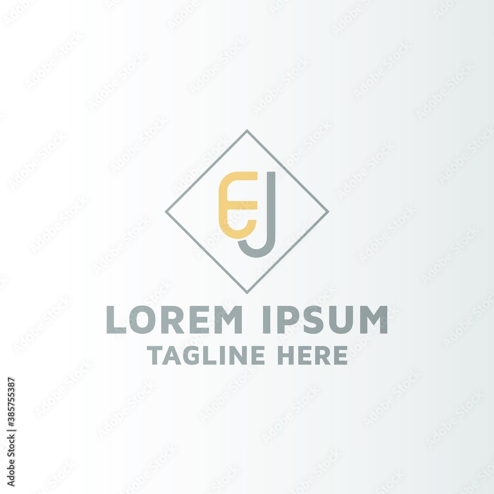 Letter EJ image, vector logo design idea Letter EJ image, vector logo design idea