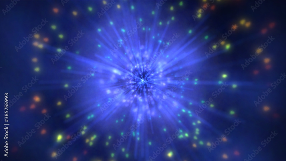 Fototapeta premium Space background. realistic colorful cosmos