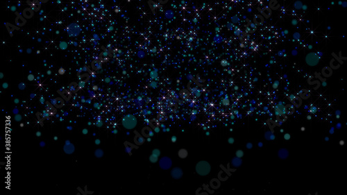 color rain particle abstract background
