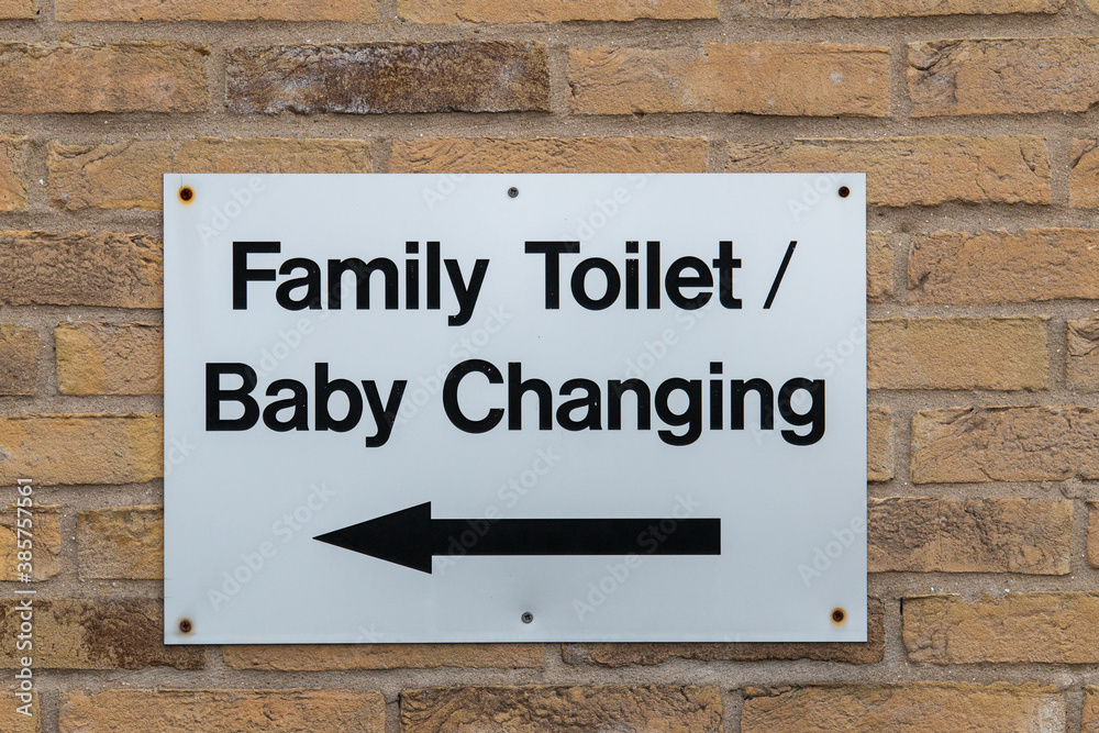 sign telling you family toilet and baby changing sign telling you family toilet and baby changing