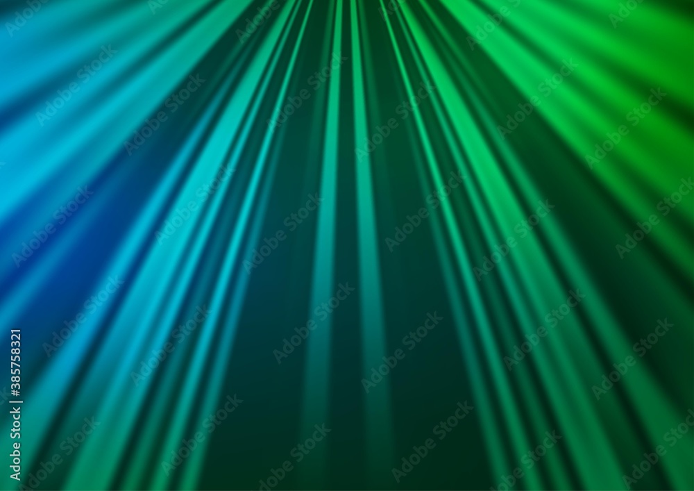 Light Blue, Green vector backdrop with long lines. Light Blue, Green vector backdrop with long lines.