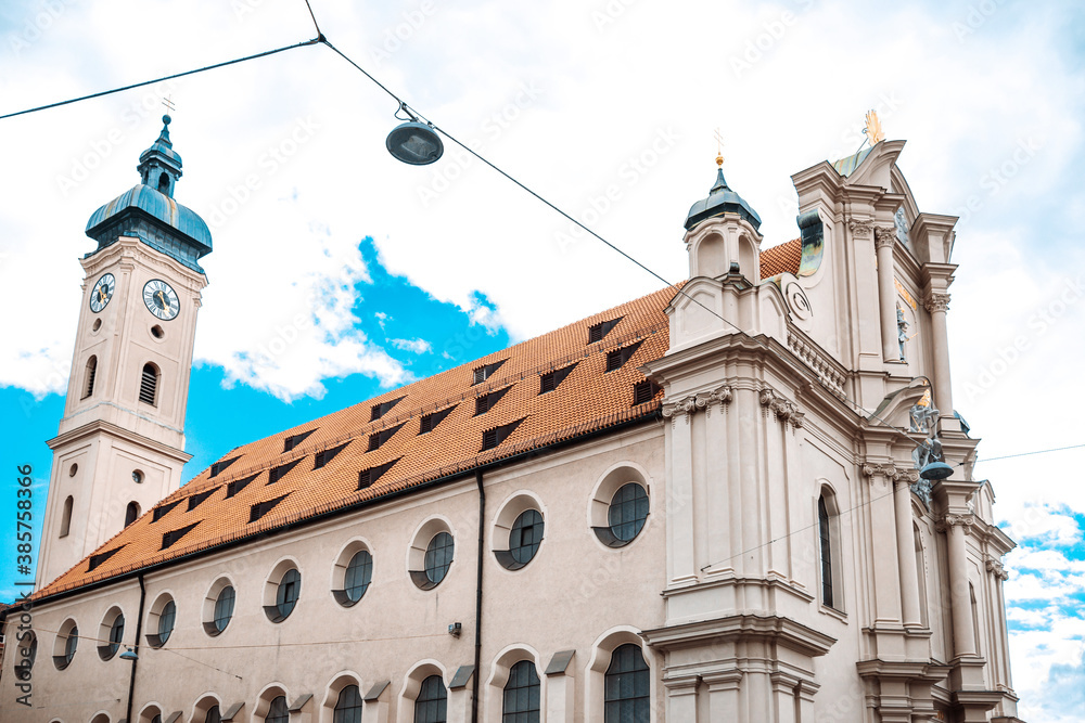 Traditional Cathedral building in Munich, Germany