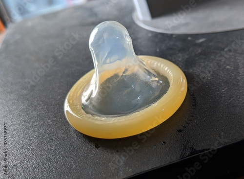 close up of a condom