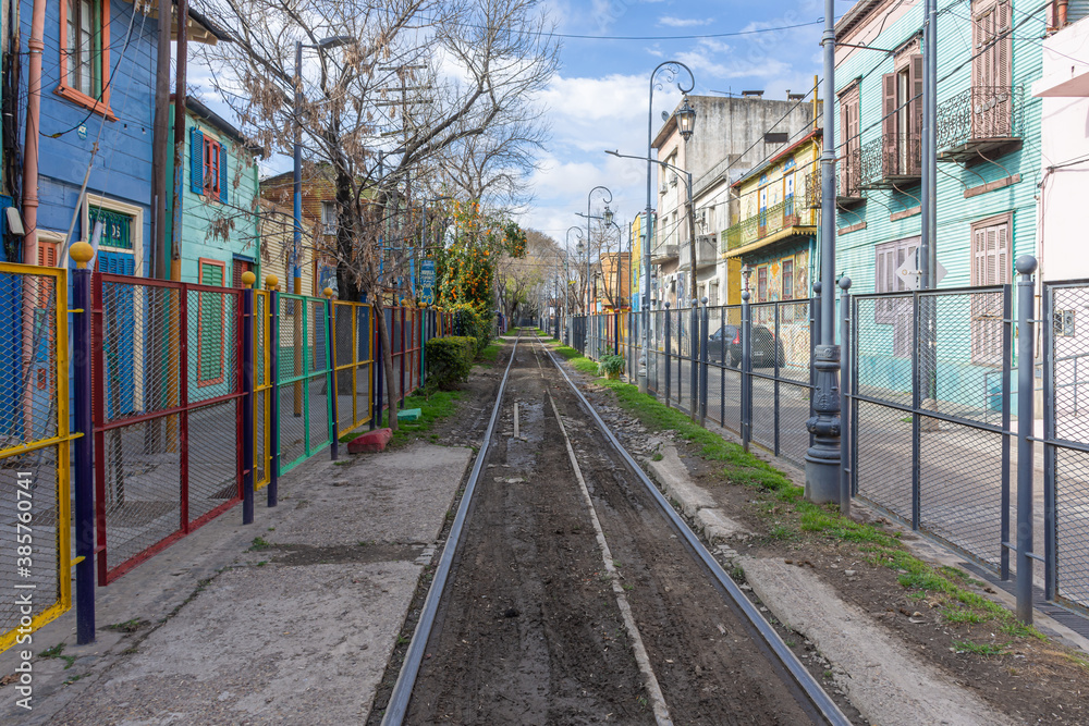 Fototapeta premium Barrio porteño de La Boca, Bs As Argentina