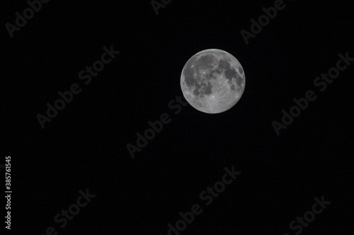 Night moon, sky, full moon