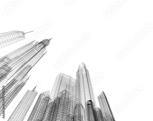 skyscrapers in the city