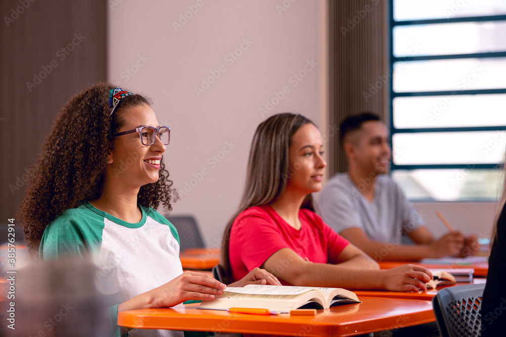 Turma em sala de aula