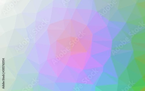 Light Multicolor  Rainbow vector abstract mosaic background.
