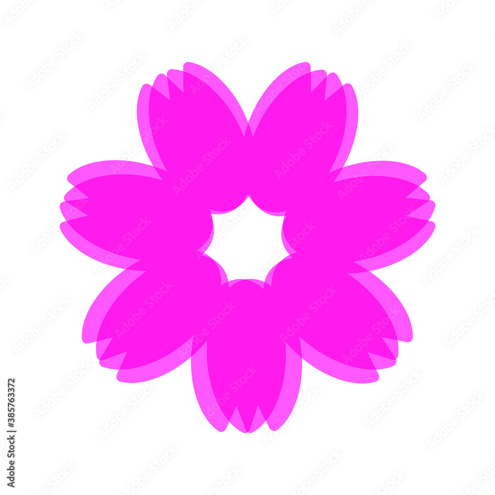 Flower icon trendy design template on white background Flower icon trendy design template on white background