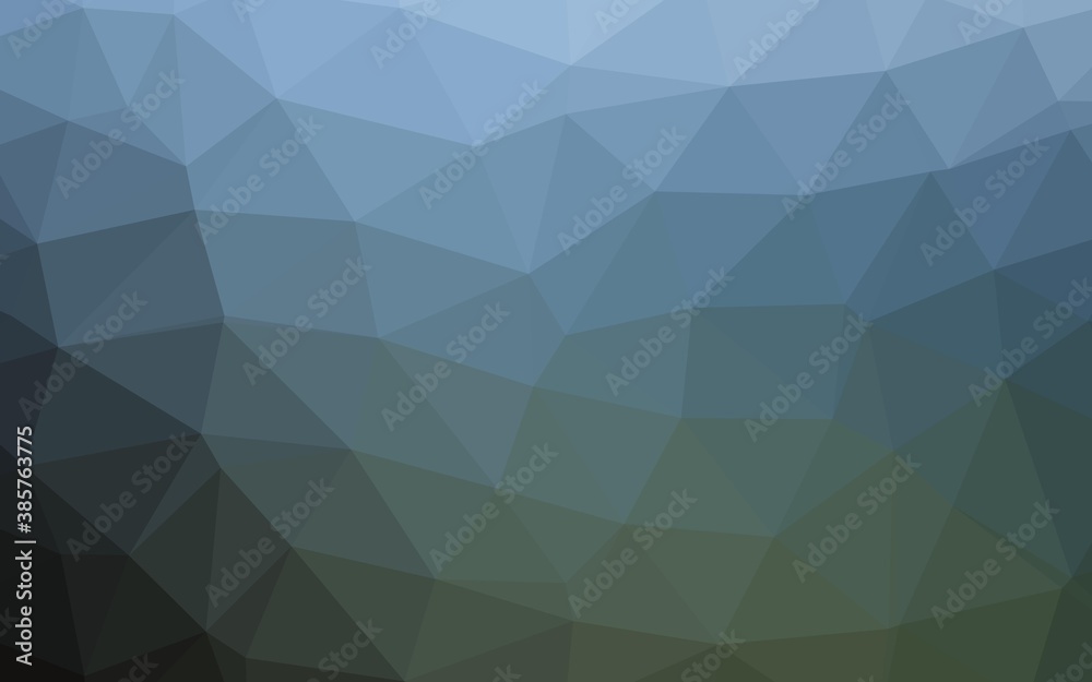Light BLUE vector abstract polygonal cover. Light BLUE vector abstract polygonal cover.