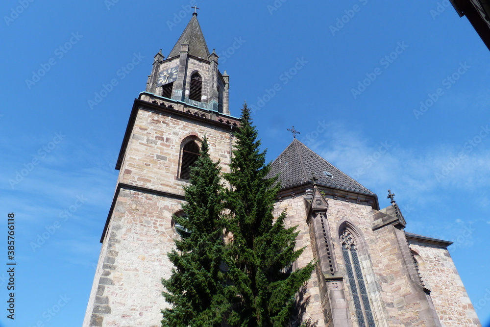 Turm Stiftskirche Rotenburg an der Fulda in Hessen in Deutschland