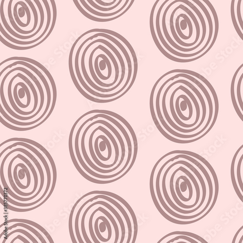 Abstract seamless background made of set of rings, vector illustration, eps10, 2 layers