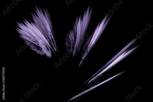 Purple feathers. Abstract background for design and decoration.